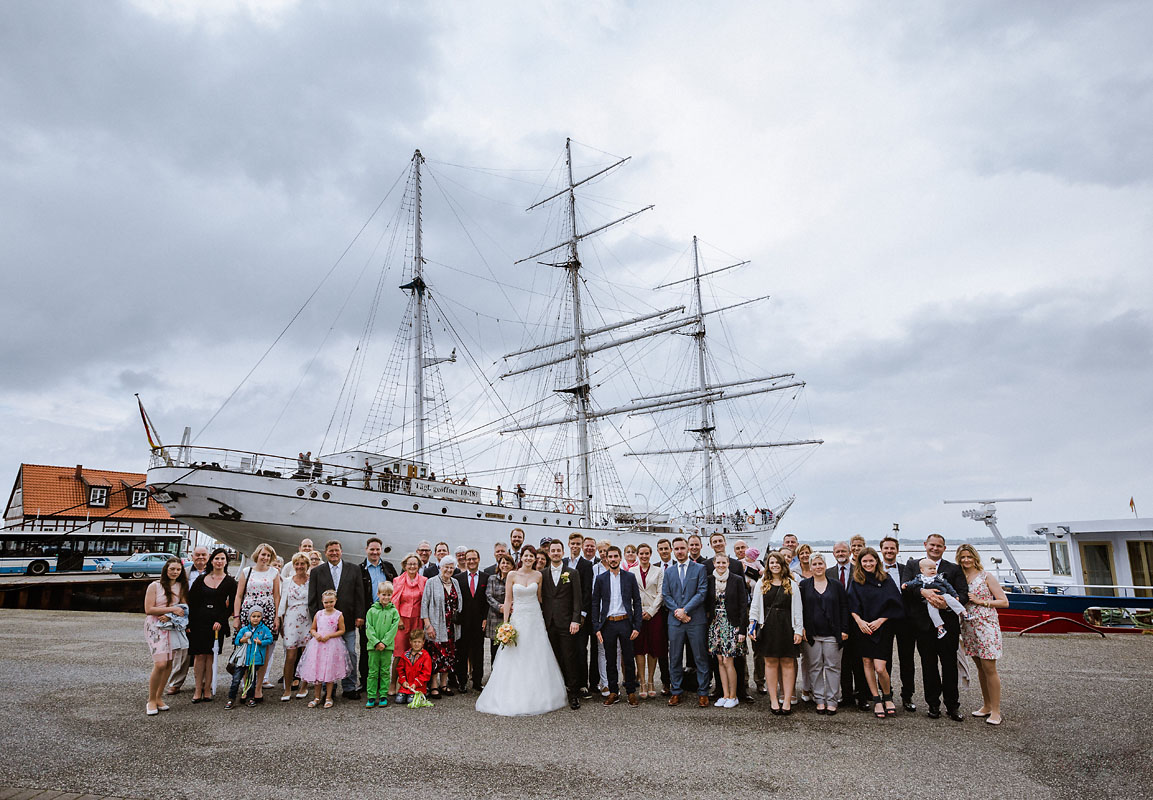 Hochzeitsfotograf Stralsund Segelschiff Gorch Fock