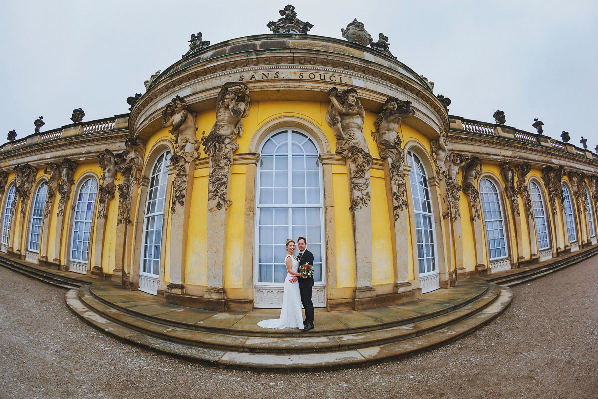 Hochzeitsfotograf Potsdam Fotoshooting im Schloss Sanssouci