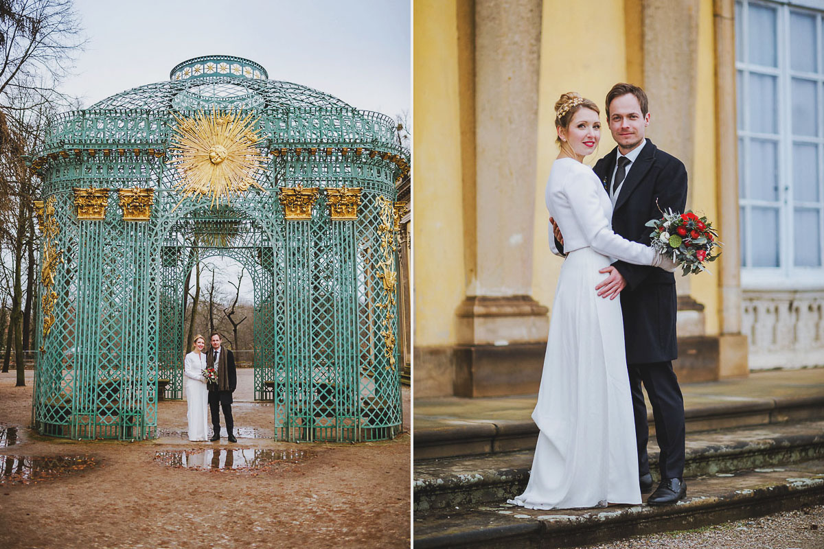 Hochzeitsfotograf Potsdam Fotoshooting im Schloss Sanssouci